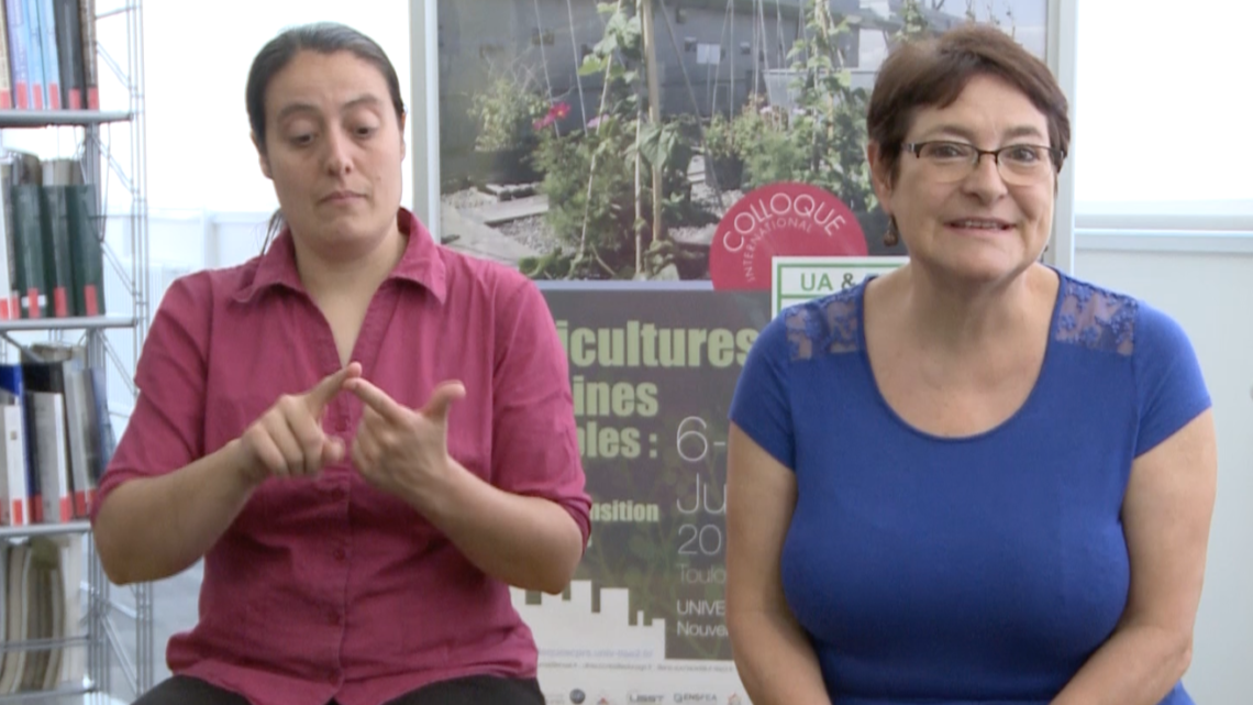 Interview en LSF du Dr Christine Aubry, Professeure en agronomie AgroParisTech